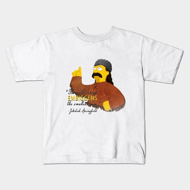 Founding Father Kids T-Shirt by Otterworldy_Designs